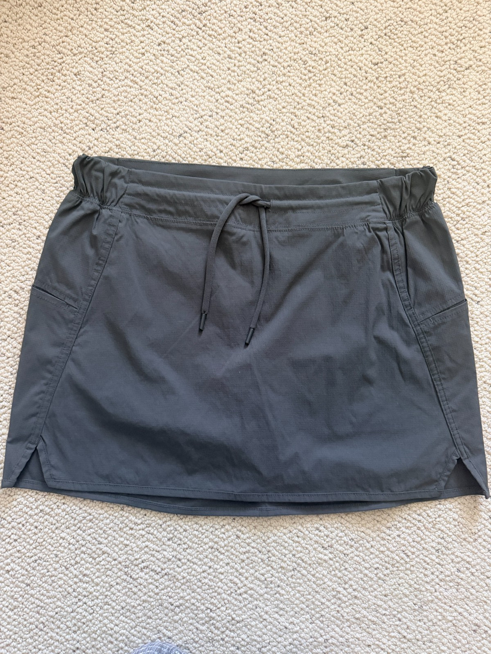 Te Verde Skort Womens Medium Olive Green Ripstop Drawstring Pull On Hiking